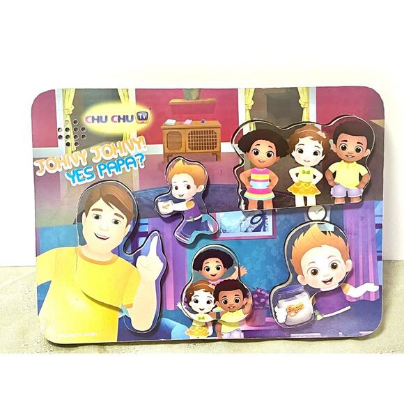 Johnny Johnny Chunky Wood Sound Puzzle - Picture 3 of 4